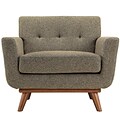 Modway Engage EEI-1178-OAT Polyester/Wood Armchair, Oatmeal Tweed