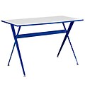 Modway EEI-1325-BLU Contemporary Melamine/Steel Writing Desk, Blue