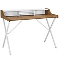 Modway EEI-1327-WAL Contemporary Wood/Melamine/Metal Writing Desk; Walnut