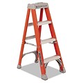 Louisville Fiberglass Heavy Duty Step Ladder, 50, Orange, 3 Steps