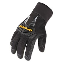 Ironclad® Nylon/Fleece/Neoprene/Synthetic Suede Cold Condition® Gloves, Black, Large