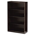 Mayline® Mira Series Wood Veneer Four-Shelf Bookcase; Espresso