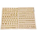 JAM Paper Self-Adhesive Alphabet Letter Stickers, Gold, 242/Pack (132811516)