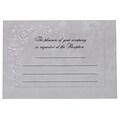 JAM Paper® Reception Fill-In Cards Set, Metallic Strokes with Flowers, 25/Pack (354628229)