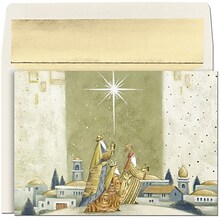 JAM Paper® Christmas Cards Set, Offering Gifts, 16/Pack (52676270)