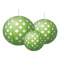 Teacher Created Resources Round Paper Lantern, Lime Polka Dots (TCR77102)