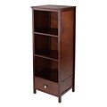 Winsome 94417 Pantry Cupboard with 3 Shelves; Antique Walnut