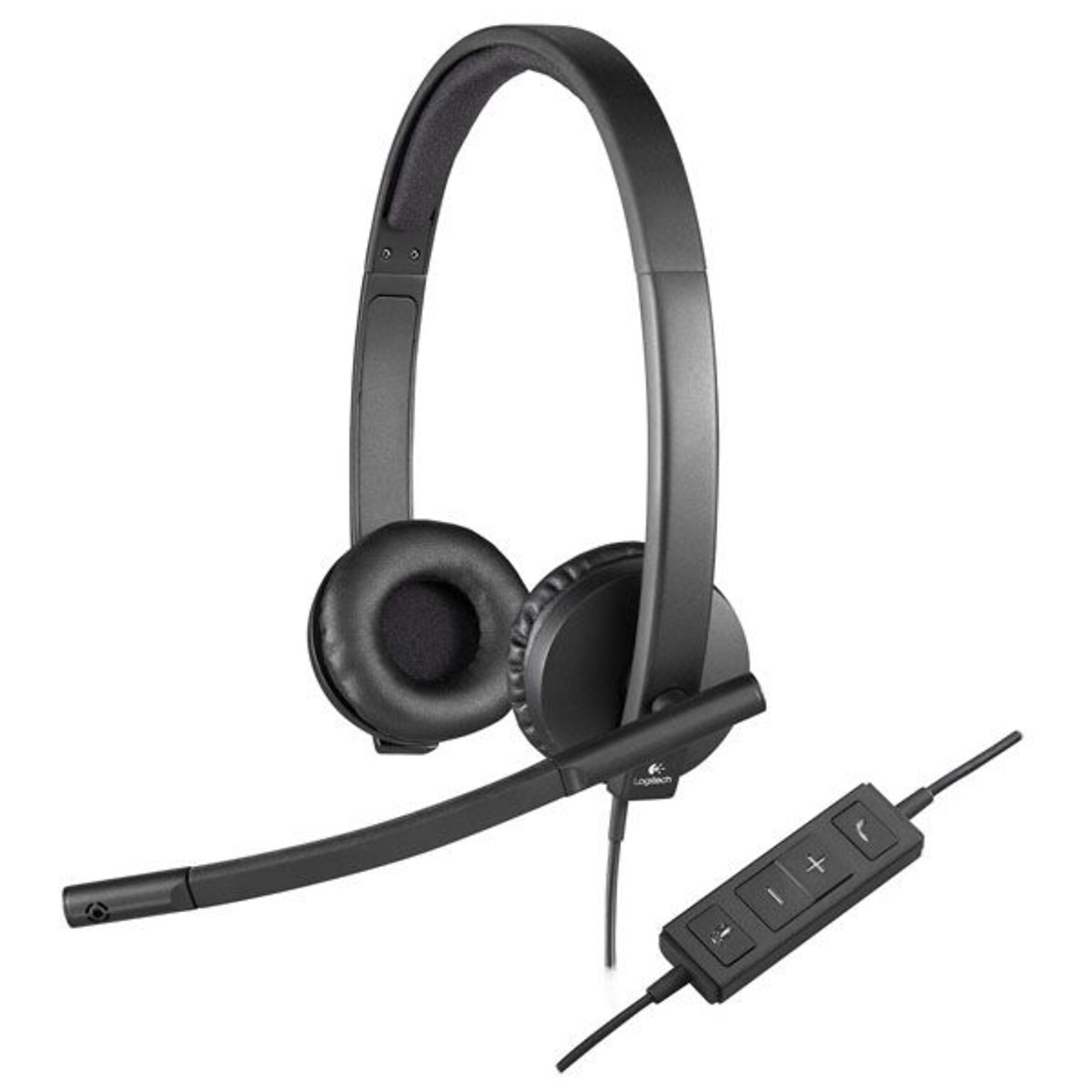 Logitech USB H570e 981-000574 Corded Double-Ear Headset; Stereo