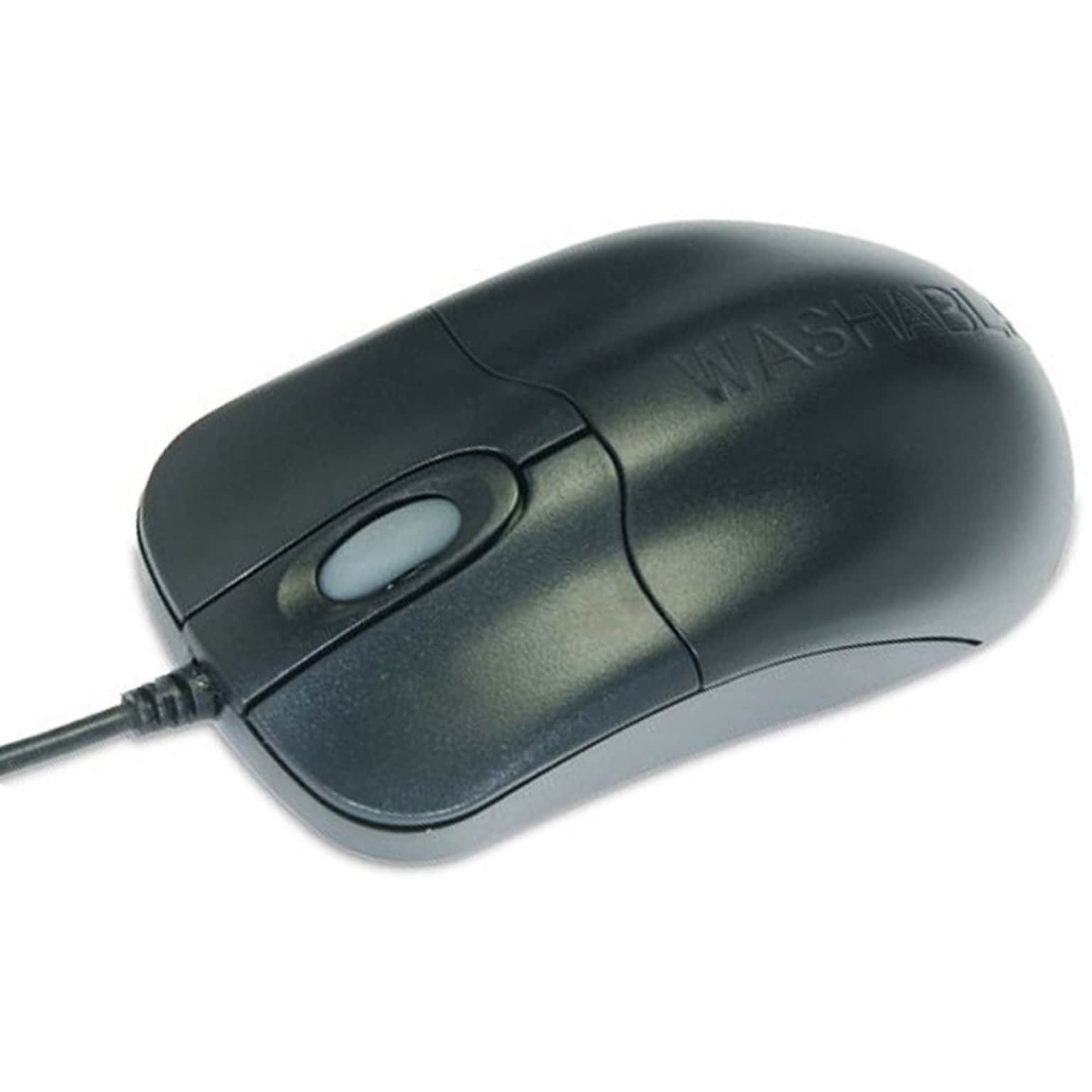 Seal Shield Silver Storm STM042 Optical Mouse, Black