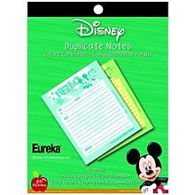 Eureka® Mickey Hello Duplicate Notes, 4 x 6, Multicolored, 50 Forms/Pad (EU-863202)