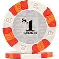 Trademark NexGen 9g Pro Classic Style $1 Poker Chips, White, 100/Set (886511354258)