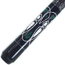 Trademark Games™ 2 Piece Designer Pool Cue Stick With Case; Emerald Green Laser