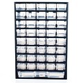 Trademark Stalwart™ Plastic 41 Compartment Hardware Storage Box, Black (886511418547)