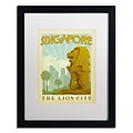 Trademark Anderson Singapore Art, White Matte With Black Frame, 16 x 20