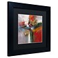 Trademark Ricardo Tapia "Bounce" Canvas Art, Black Matte With Black Frame, 11" x 11"