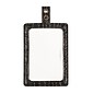 Cosco MyID 4" x 2.5" Card Holder For Key Cards/ID Cards, Crocodile Black, 6/Pack