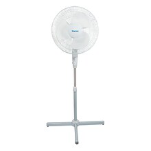 Impress® 16 Oscillating 3-Speed Stand Fan; White