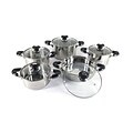 Super X Better Chef 10-Piece Capsulated Bottom Stainless Steel Cookware Set