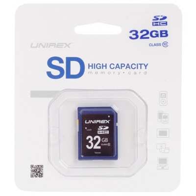 Unirex 32GB SDHC Memory Card, Class 10 (93589456M)