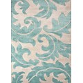 Jaipur Rug 70% Wool 30% Art Silk 3.6 x 5.6, Antique White & Light Turquoise