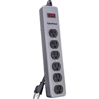 Cyberpower Systems Usa Essential 6-Outlets 900 J Surge Protector With 6 Cord