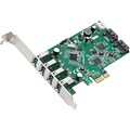 Syba™ 6-Port 4x USB 3.0/2x SATA III Multimedia PCIe 2.0 Combo Card