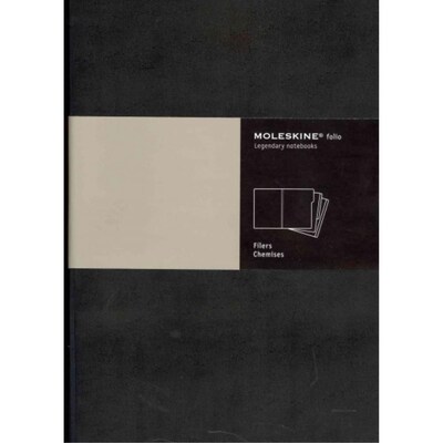 Moleskine Folio Professional Filers A4 Set of 3, Black
