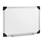 Lorell Aluminum Frame Dry Erase Board, Silver, 36"