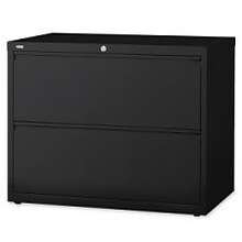Lorell Lateral Files, Black, 2 x File Drawer(s)
