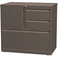 Lorell 30 Personal Storage Center Lateral File, Medium Tone