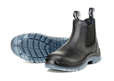 MACK BOOT Polyurethane, Thermoplastic polyurethane & Steel Tradie Boot Black, Size 6