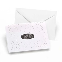 H.B.Hewitt Silver Polka Dot-Thank You Note