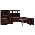 DMI® Fairplex Collection in Mocha, 65 Laminate Deluxe Left Executive Peninsula U-station