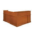 DMI® Belmont Office Collection in Executive Cherry, 73.5W Veneer Right Reception L-Desk