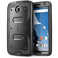 i-Blason Armorbox Dual Layer Hybrid Protective Case For Google Nexus 6, Black/Black