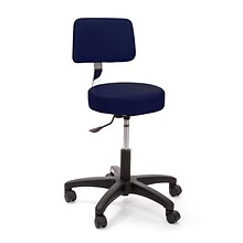 Brandt Econobuoy 13422 14 Pneumatic Stool with Backrest, Navy