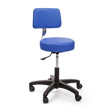 Brandt Econobuoy 13422 14 Pneumatic Stool with Backrest, Space Blue