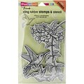 Stampendous® 5 x 9 Cling Rubber Stamp, Hummingbirds