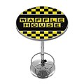 Trademark Fine Art Waffle House AR2000-WAFF-C 42 Metal Chrome Pub Table; Checkered