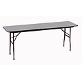 Correll 96-inch Metal, Particle Board & Laminate Seminar Table, Gray Granite