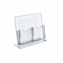 Azar Displays Counter Brochure Holders, 2 Tri-Fold Pockets (222975-2 PACK)