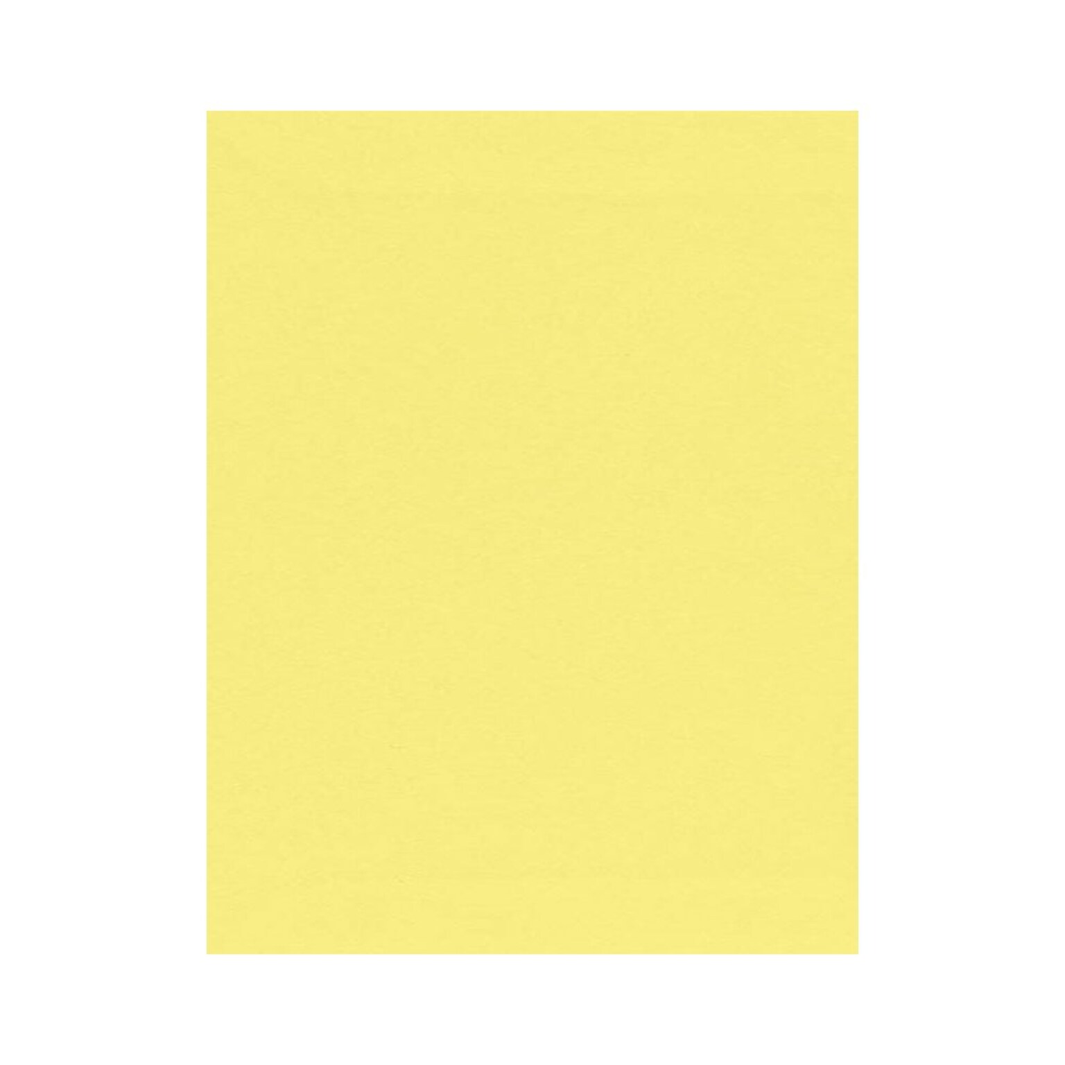 LUX 8.5 x 11 Business Pper, 28 lbs., Pastel Canary Yellow, 50 Sheets/Pack (81211-P-65-50)