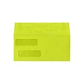 Lux Double Window Invoice Envelopes, 4 1/8 x 9 1/2, Wasabi 250/Pack