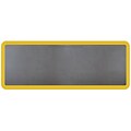 Smart Step® Supreme Polyurethane Anti-Fatigue Mat With Yellow Safety Border, 60 x 24, Gray (SS52GRY-Y)