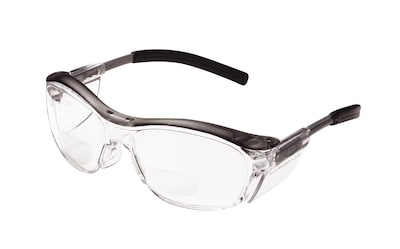 3M Occupational Health & Env Safety Glasses With Gray Plastic Frame, 2.0 Diopter