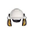 3M Occupational Health & Env Safety X-Series Cap Mount Earmuffs, Black & Yellow