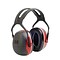 3M Occupational Health & Env Safety Over-the-Head Earmuffs Black & Red Each