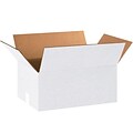 18 x 12 x 8 Kraft Corrugated Boxes, White, 25/Bundle (18128W)