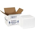 Partners Brand Corrugated Insulated Shipping Kit, 4.5 x 6 x 5, White, 8/Carton (202C)