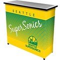 Trademark Global NBA NBA8000HC-SSS Portable Bar with Case; Seattle Super Sonics